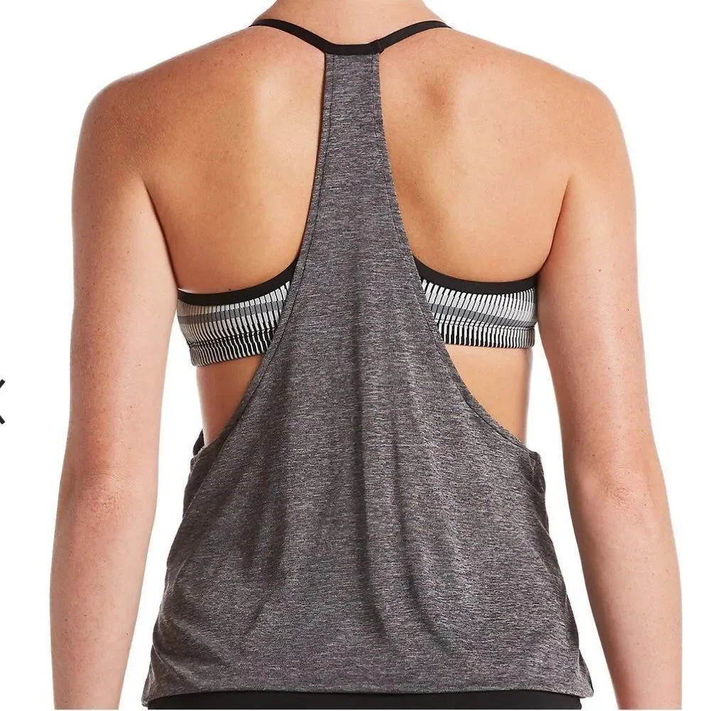 Nike Textured Stripe Layered Tankini Top - Picture 3 of 4
